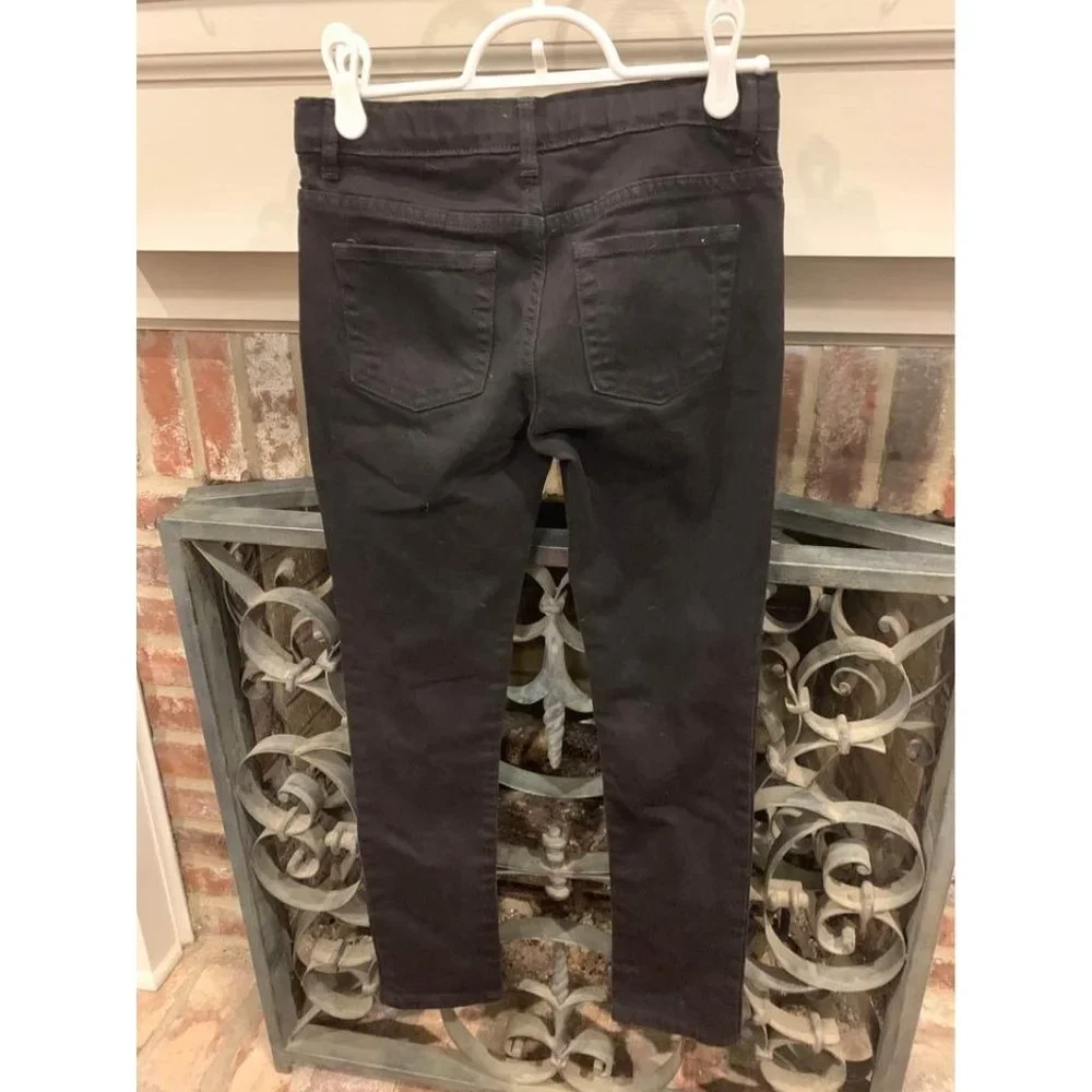 The Children’s Place adjustable black jeans, size 12 kids super skinny (bin D)